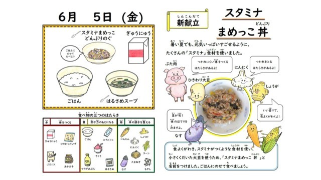 今日の給食