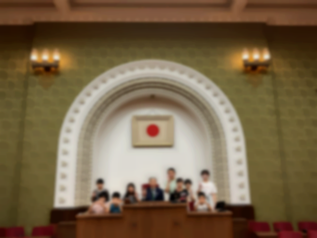 議長と記念撮影③