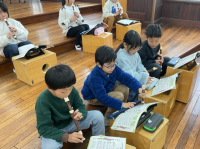 リコーダーも２つの旋律が重なります。