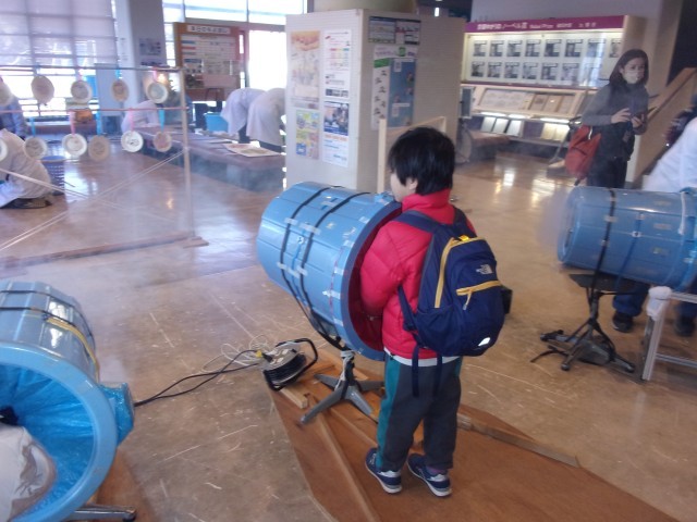 大好きな空気砲、今年は自分でできました！