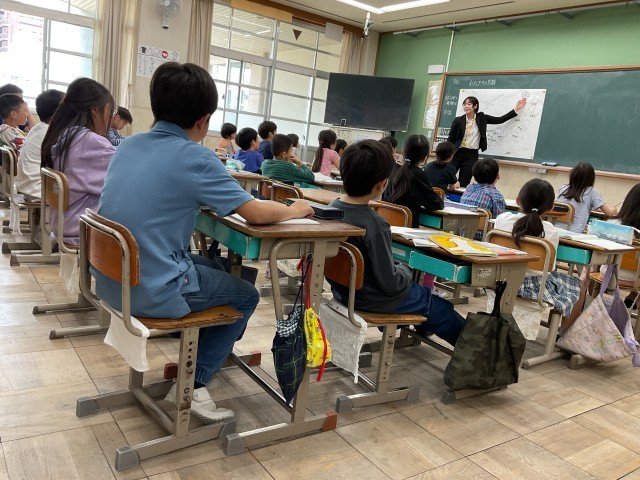 4年「わたしたちの京都」授業風景