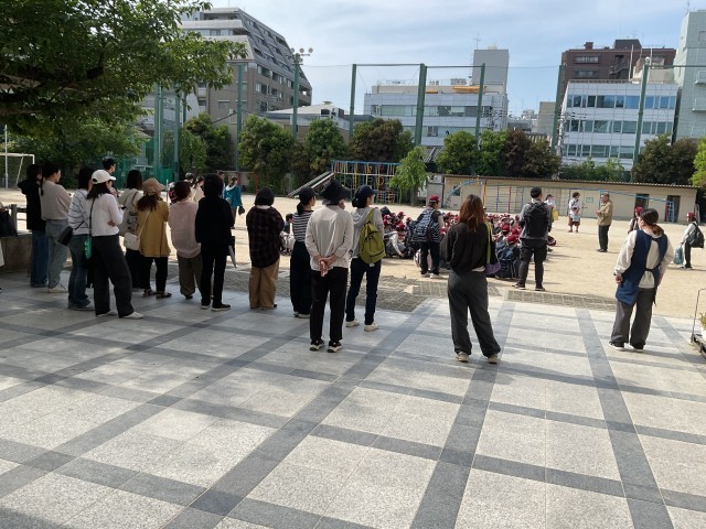 保護者の皆様のあたたかいお見送り