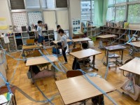 くもの巣を作った様子