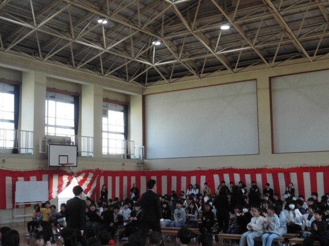 離任者の方をお見送りしました