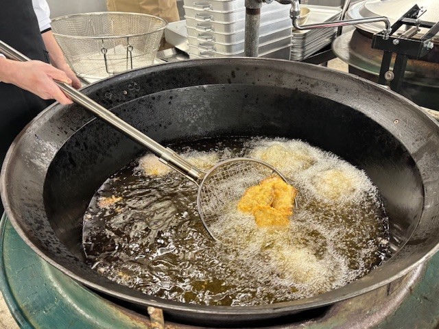 カラっと揚げて…