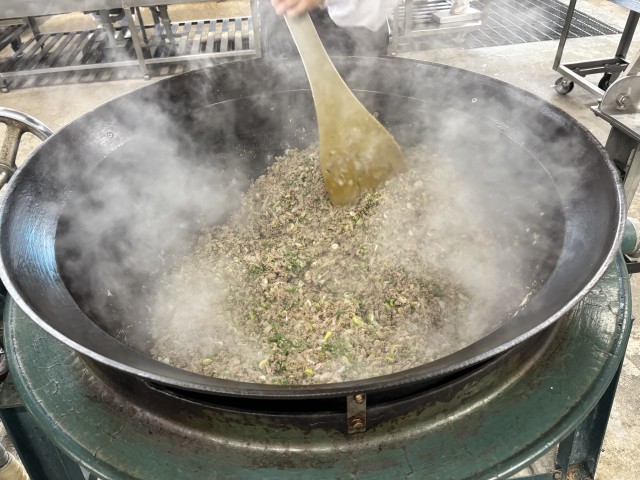 具だくさんの肉みそ納豆