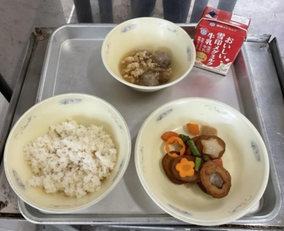 大人気の揚げ里いものあんかけ