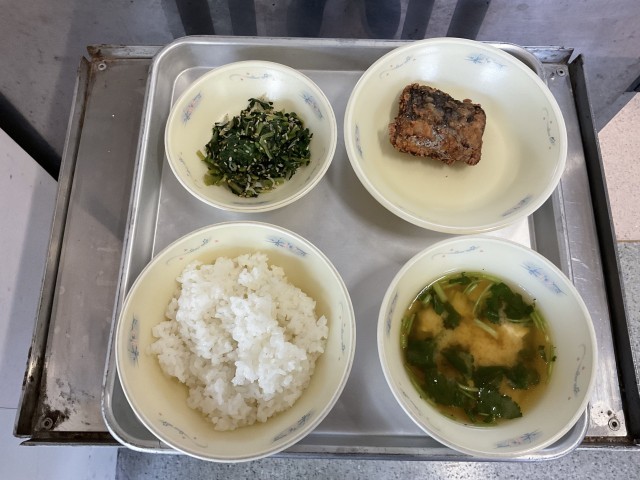 さわらを塩こうじで揚げました