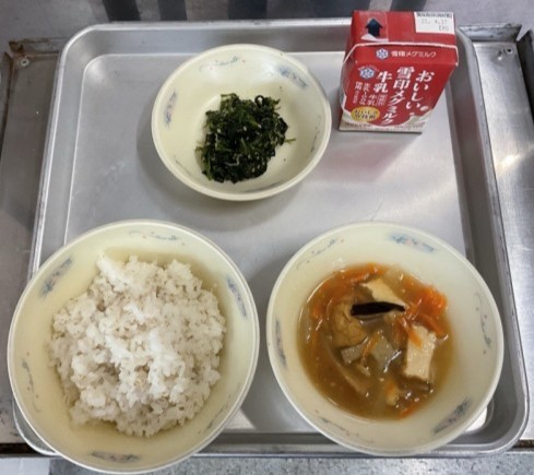 今日もよい香りが学校中に