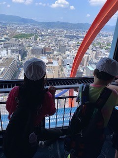 車も人も小さく見えるよ