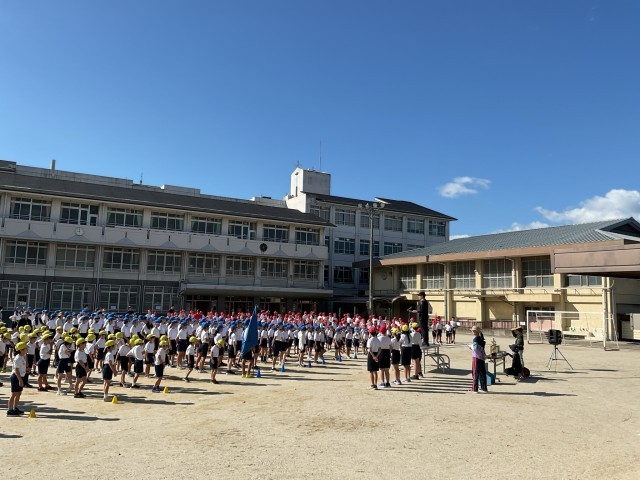 全校練習の様子