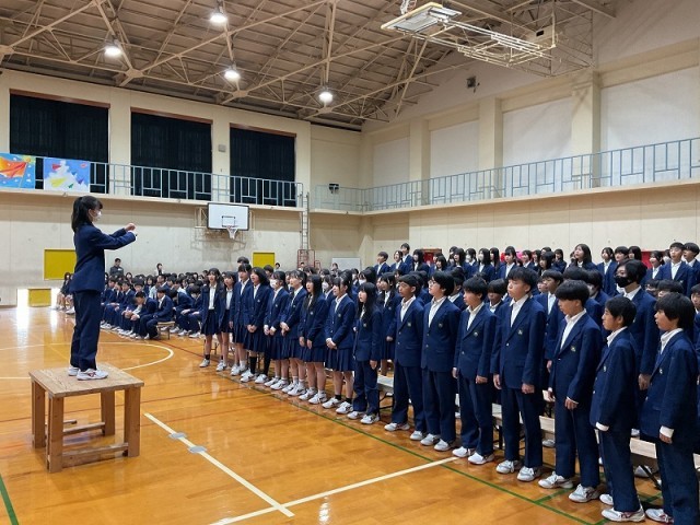 2年生のウエルカム合唱