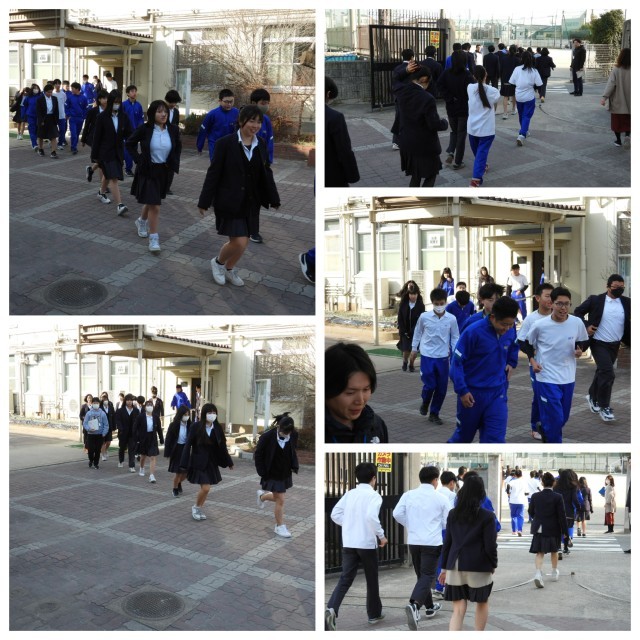 避難訓練の様子