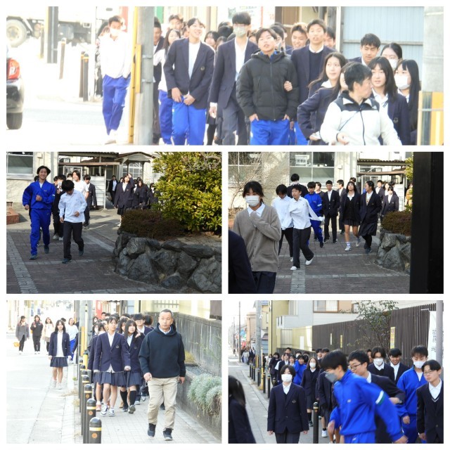 避難訓練の様子