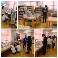 昼休みの図書室の様子