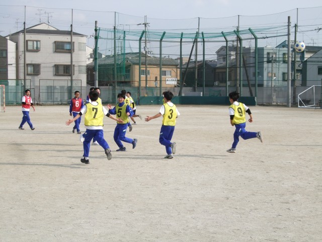 シュートがゴールに決まった！