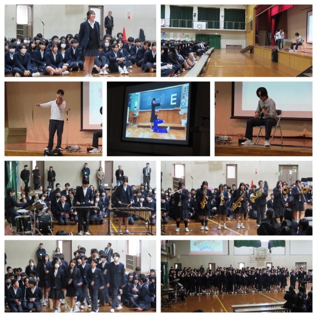 送る会　２年生発表の様子