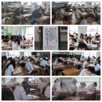 １年生テストの様子