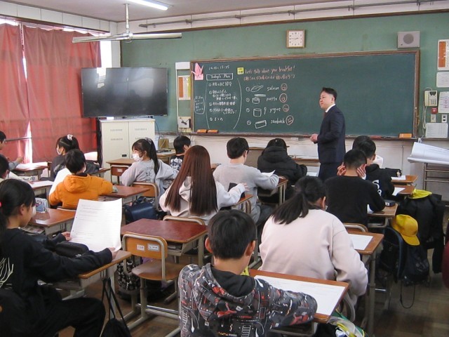 英語科の授業の様子です。