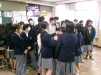 ビデオメッセージを取り終えた様子