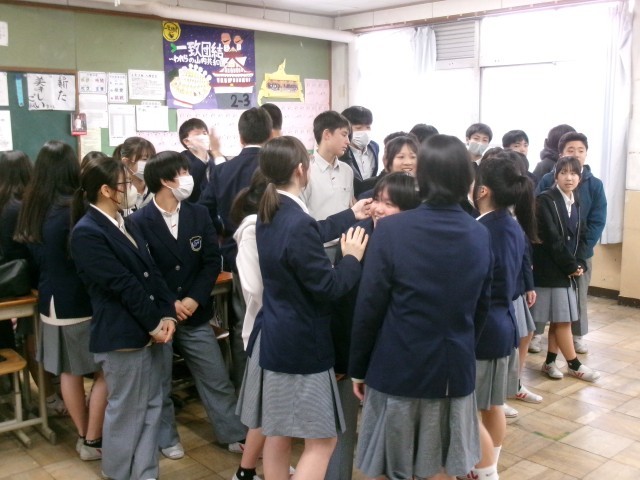 ビデオメッセージを取り終えた様子