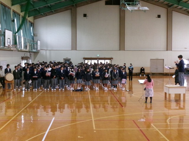 合唱の練習の様子