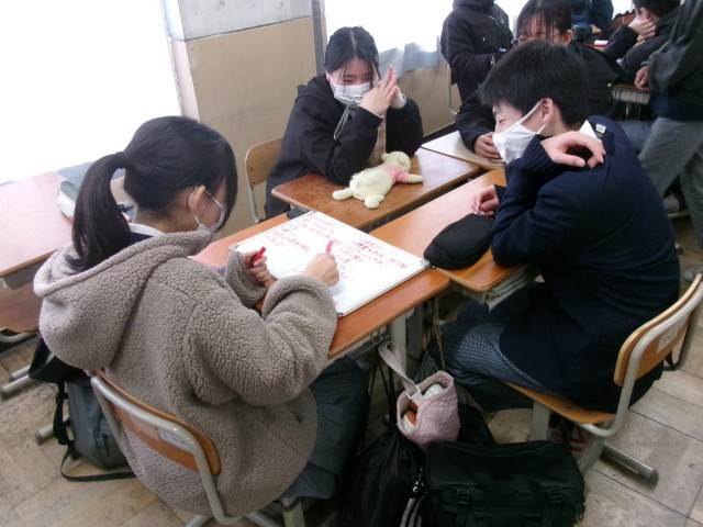 さらにクラスの良い点を話す生徒