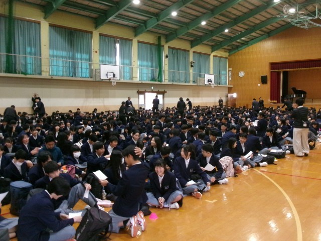 新クラスの発表の様子