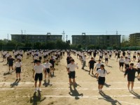 ３年生のダンス練習の様子