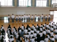 第79期生徒会本部役員の生徒たち