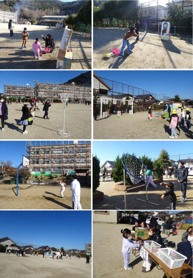 「中学生と遊ぼう」コーナーの様子