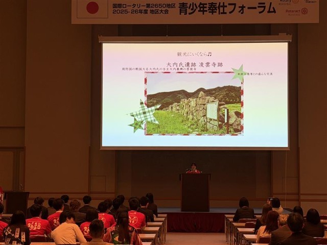 生徒の発表の様子