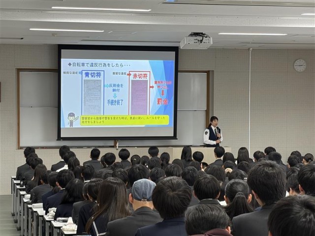 自転車講習の様子