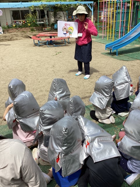 避難訓練の様子