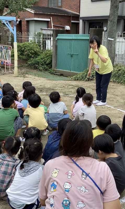 避難訓練の様子