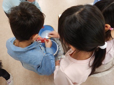 牛乳パックの洗い方を教えてもらったよ